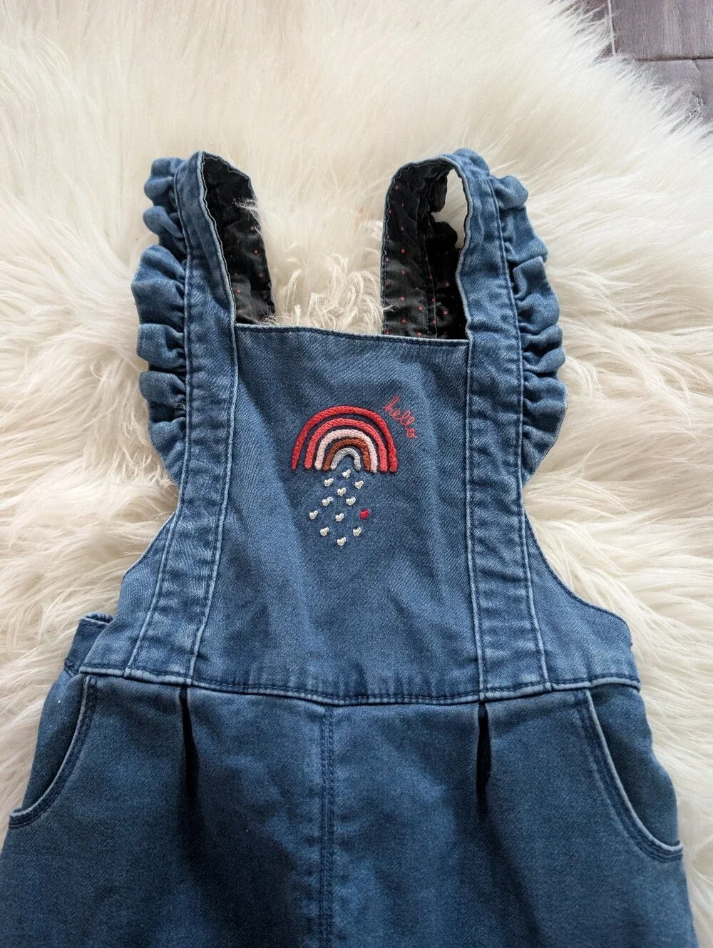 Catimini Denim Blue Overalls Pants Size 3T Girls